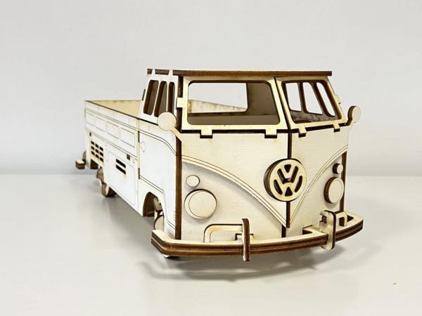 VW T1 Pritschenwagen (PickUp/Single Cab) als 3D Großmodell - Frontansicht